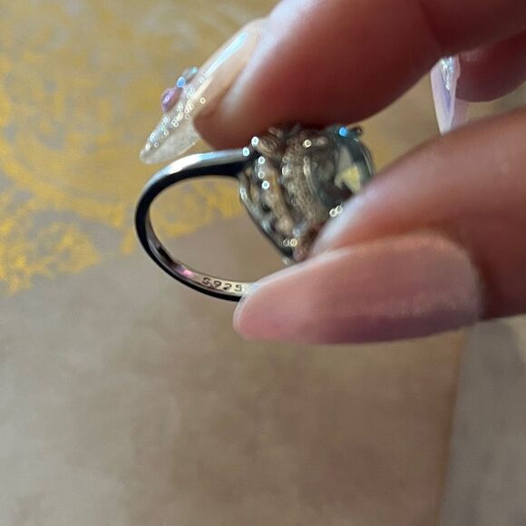 The Marina Statement Ring in Topaz and 925 sz 6 - Picture 11 of 13